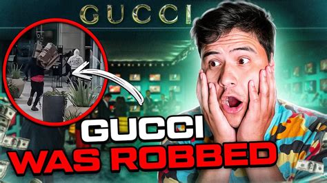 gucci shop robbery.